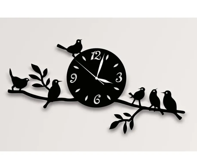 Wooden and Acrylic Wall Clock for Bedroom & Offices