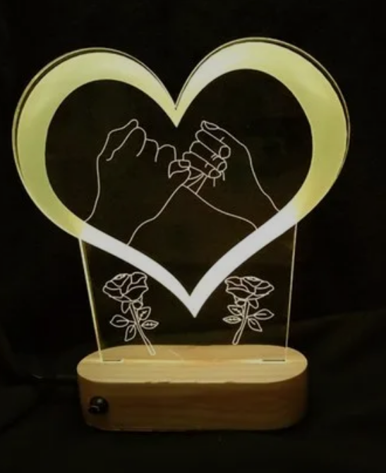 Friendship & Romantic Gift for Girls  Valentine’s Day Romantic LED Night Lamp