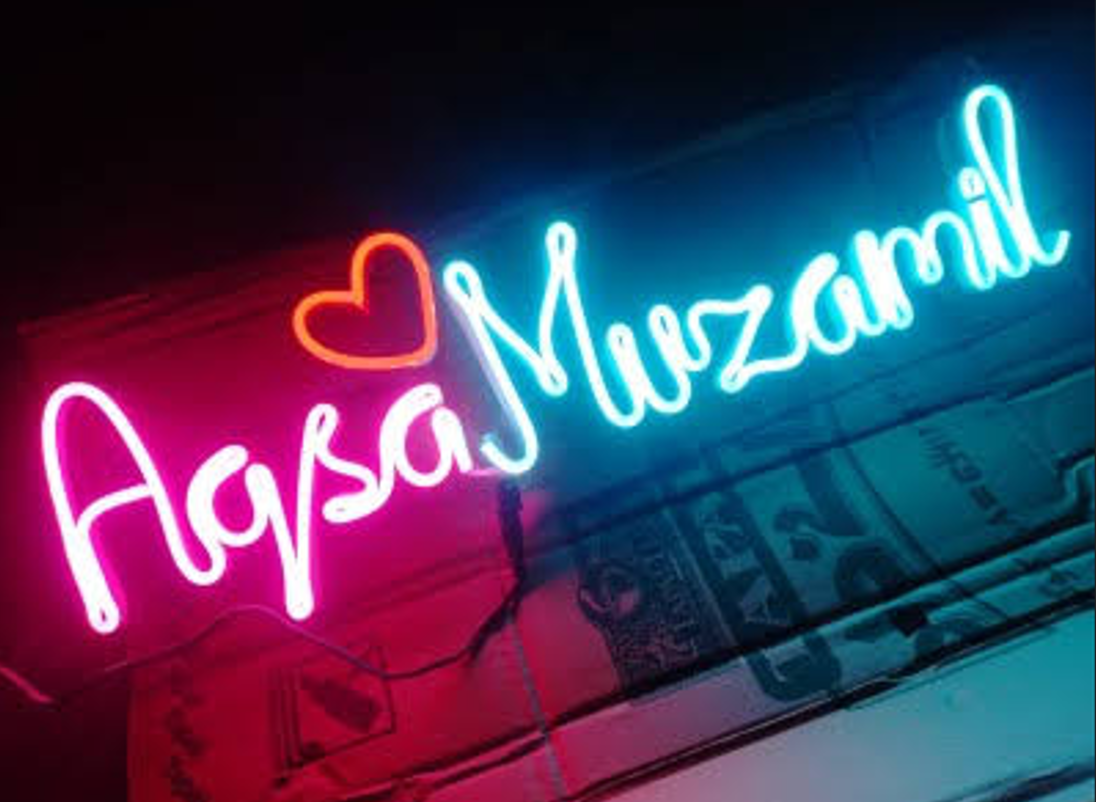 Customize neon Lights name 2 alphabets just in 900 with any color you want