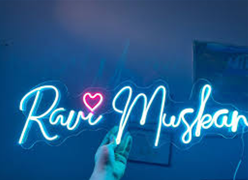 Customize neon Lights name 2 alphabets just in 900 with any color you want