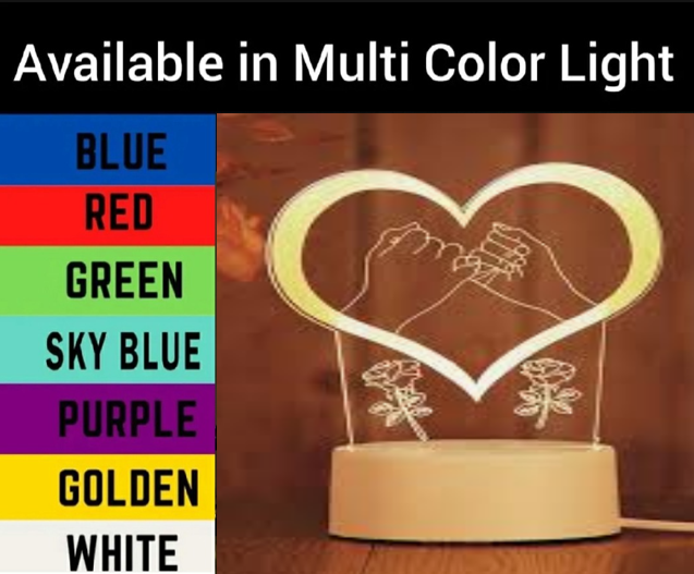 Friendship & Romantic Gift for Girls  Valentine’s Day Romantic LED Night Lamp