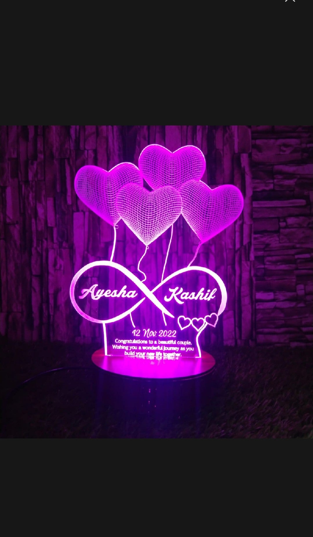 Custom Name 3D Illusion Lamp, Personalized Bedroom Lamp, Customized Decorative Light, Custom Name Gift Lamp