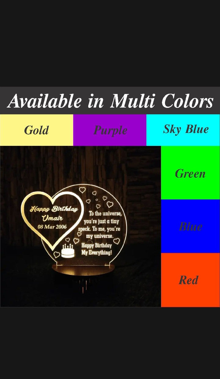 Name Lamp, Gift for Girls, customized name lamp | couple led customized message name lamp