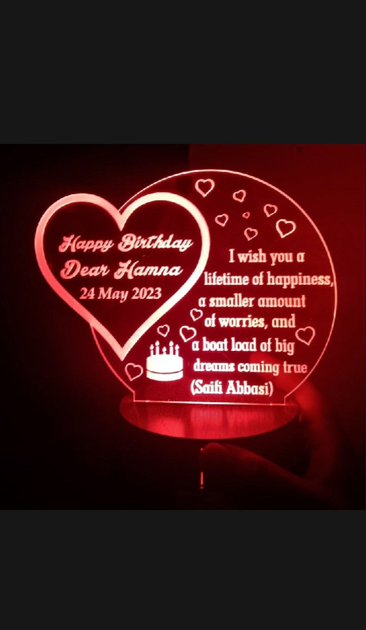 Name Lamp, Gift for Girls, customized name lamp | couple led customized message name lamp