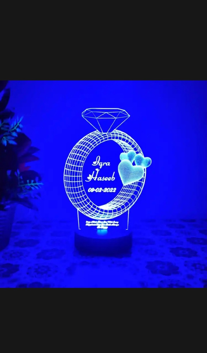 Customize 3d Ring illusion lamp, 3D Light Lamp