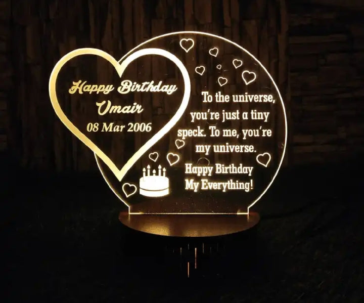 Name Lamp, Gift for Girls, customized name lamp | couple led customized message name lamp