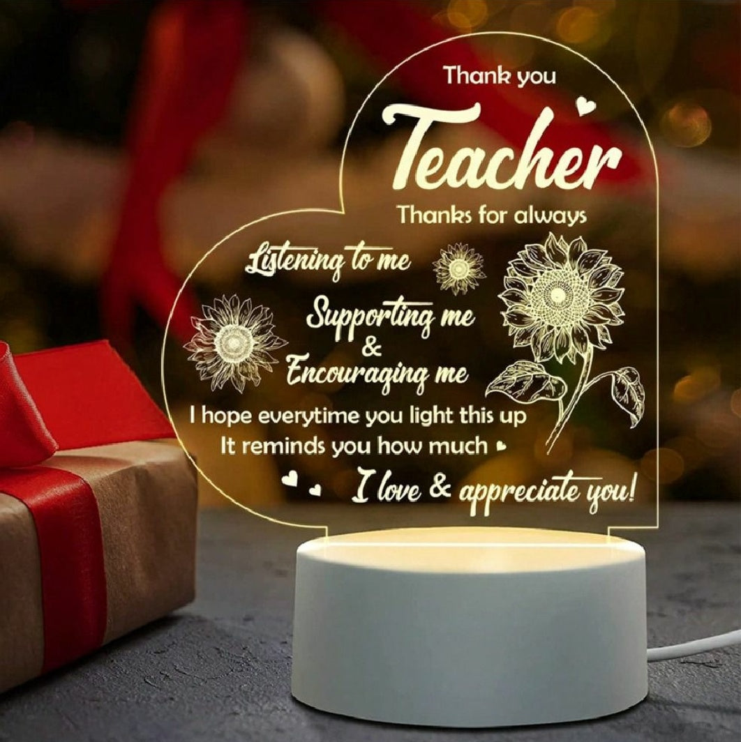 Best Friend Night Lamp Gift Gift for Girlfriend/Wife/Fiancé Valentine's Day LED Light