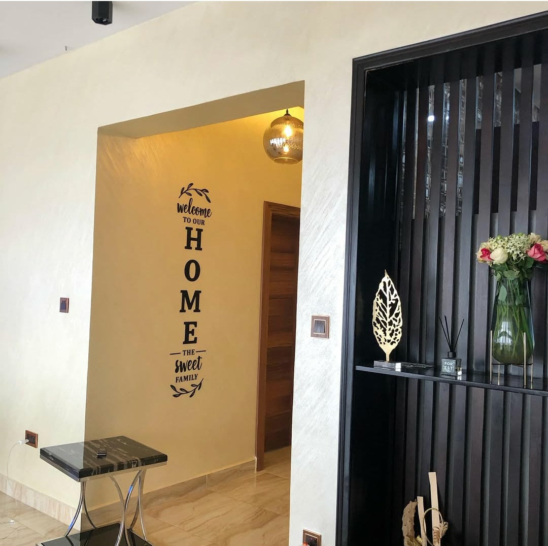 Home Sign black wooden & Acrylic