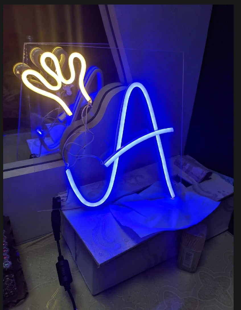 Customize neon Lights name 2 alphabets just in 900 with any color you want
