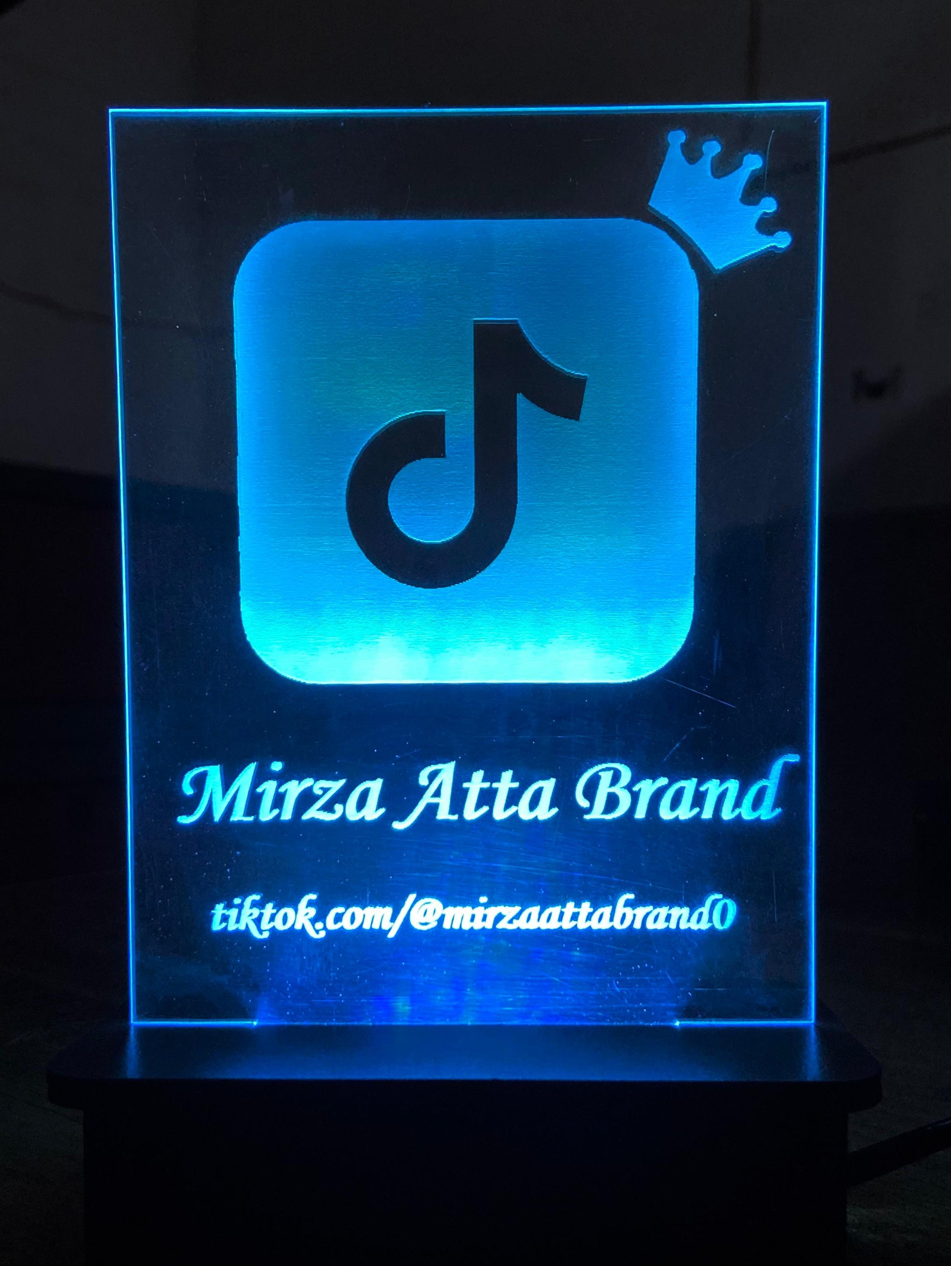Custom 3D Name & TikTok Sign Lamp with Personalized Name