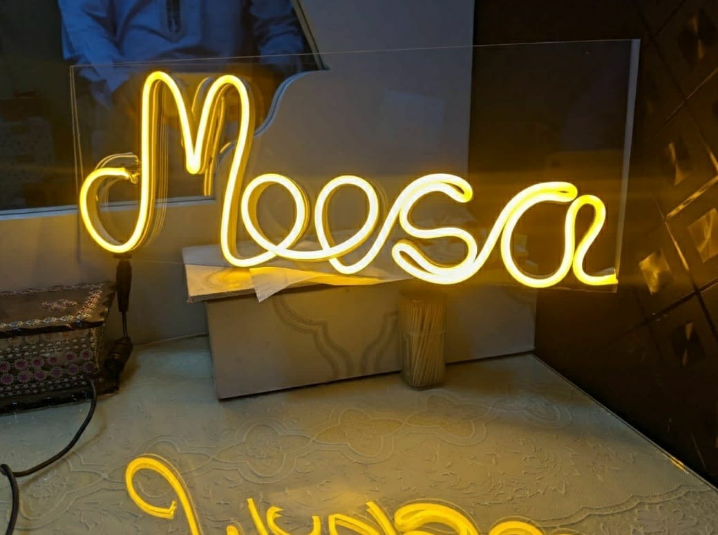 Customize neon Lights name 2 alphabets just in 900 with any color you want