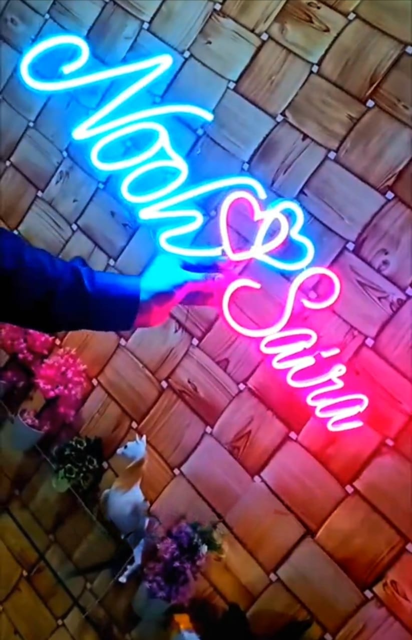 Customize neon Lights name 2 alphabets just in 900 with any color you want