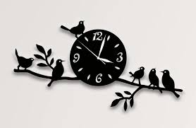 Wooden and Acrylic Wall Clock for Bedroom & Offices