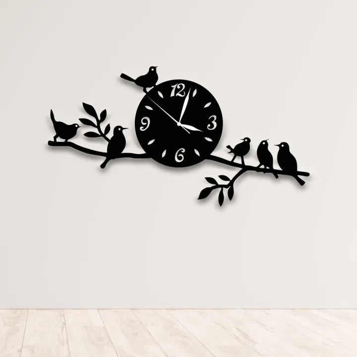 Wooden and Acrylic Wall Clock for Bedroom & Offices